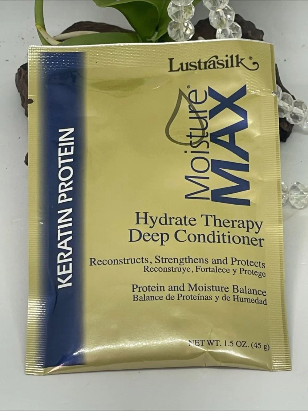 2x Lustrasilk Moisture Max Keratin Protein Hydrate Therapy Deep Conditioner